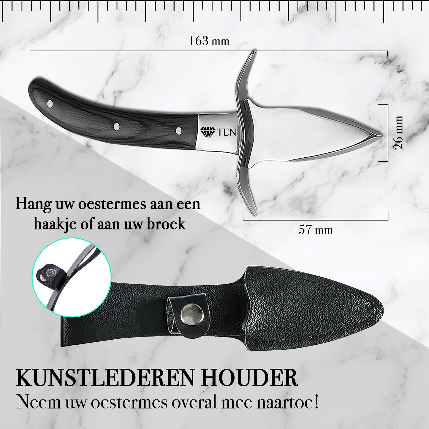 Infographic hoe maak je oesters open