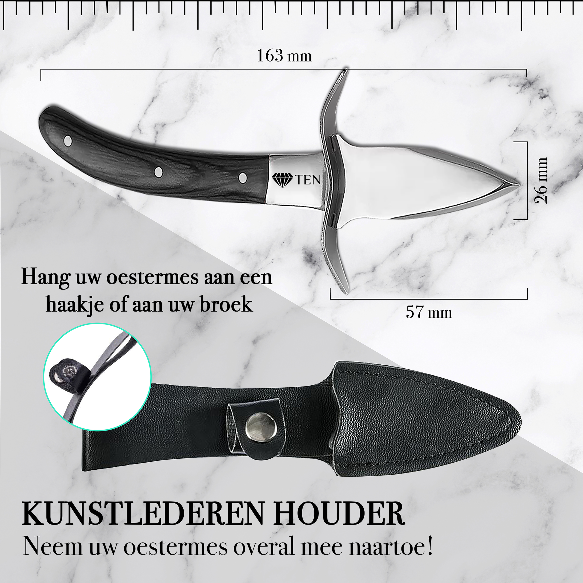 Infographic hoe maak je oesters open