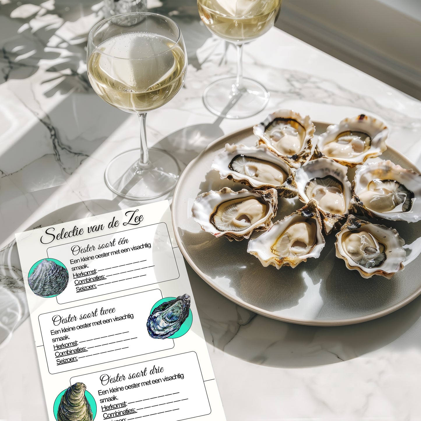 TEN® Oestermes Bruin - Perfect voor Oesters Openen - Tenkitchen.store