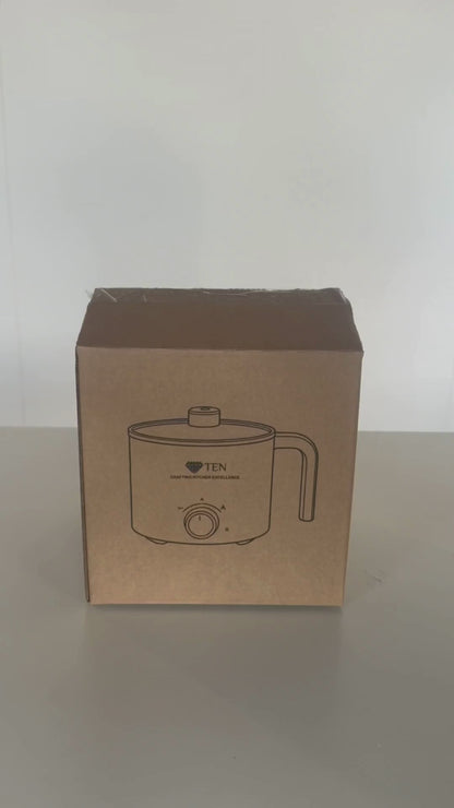 TEN® - Multicooker 1.8L – Electric Rice Cooker with Steamer – 200W/600W – Small Multicooker Rice Cooker